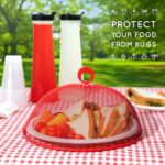 3 Pcs Round Metal Mesh Food Cover Reusable Food Cover Net Keep Out Flies, Bugs, Mosquitoes Perfect Large-35cm - Image 5
