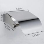 Toilet Tissue Paper Holder with easy refill feature non-installation toilet roll holder is the perfect addition to any bathroom.Stainless Steel Bathroom Tissue Box Toilet Waterproof Paper Containe - Image 2