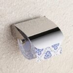 Toilet Tissue Paper Holder with easy refill feature non-installation toilet roll holder is the perfect addition to any bathroom.Stainless Steel Bathroom Tissue Box Toilet Waterproof Paper Containe - Image 3