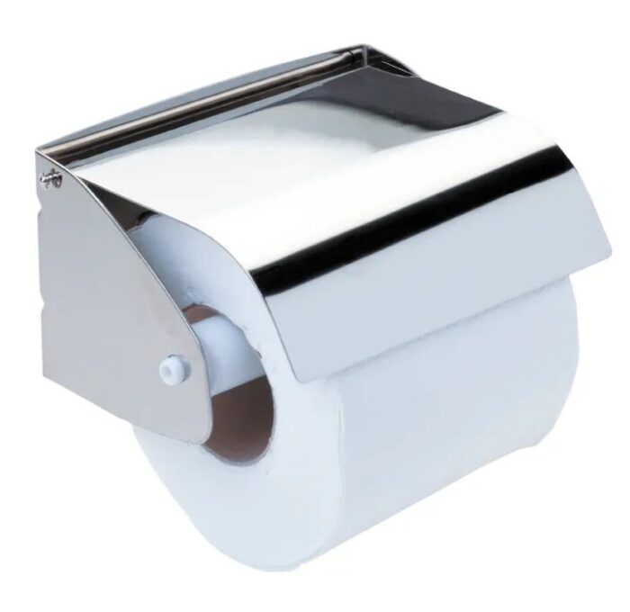 Toilet Tissue Paper Holder with easy refill feature non-installation toilet roll holder is the perfect addition to any bathroom.Stainless Steel Bathroom Tissue Box Toilet Waterproof Paper Containe - Image 4