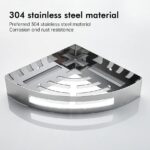 Bathroom Shelves SUS 304 Stainless Steel Shower Caddy Shelf Wall Mounted Shower Rack Corner Shower Organizer - Image 4