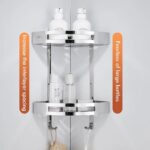 Bathroom Shelves SUS 304 Stainless Steel Shower Caddy Shelf Wall Mounted Shower Rack Corner Shower Organizer - Image 3