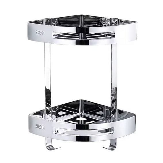 2026/06/1000185293.jpg Bathroom Shelves SUS 304 Stainless Steel Shower Caddy Shelf Wall Mounted Shower Rack Corner Shower Organizer - Image 1