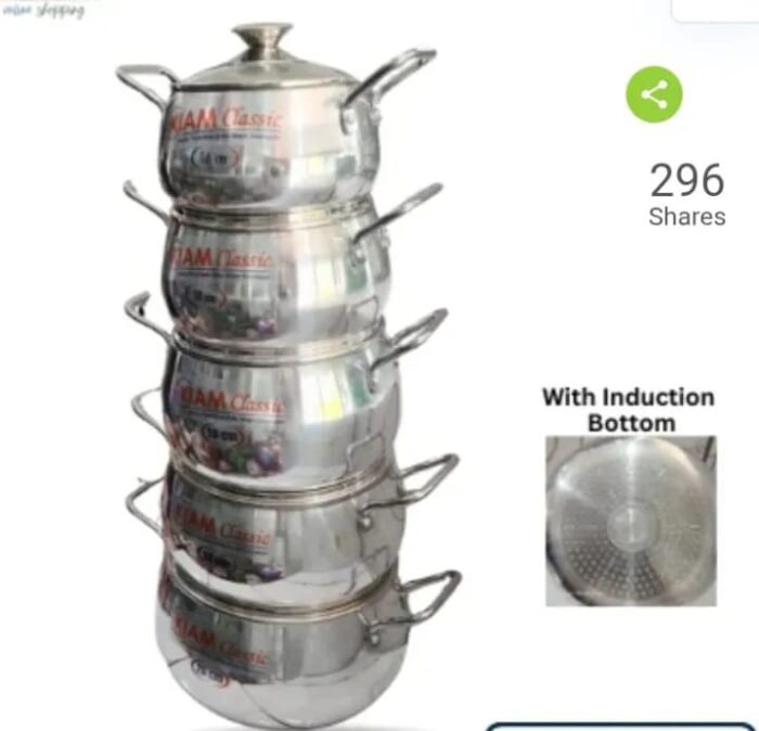 Kiam 10 In 1 Aluminium Belly Shape Saucepan (Induction Bottom) - Image 3
