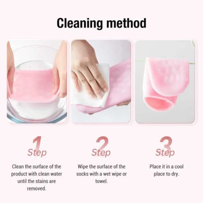 Moisturizing Gel Socks,Ultra-Soft with Spa Quality Gel for Moisturizing Vitamin E and Oil Infused, Gel Socks Helps Repair Dry Cracked Skins FREE FOOT PILE (1 Pair-Color May very) - Image 16